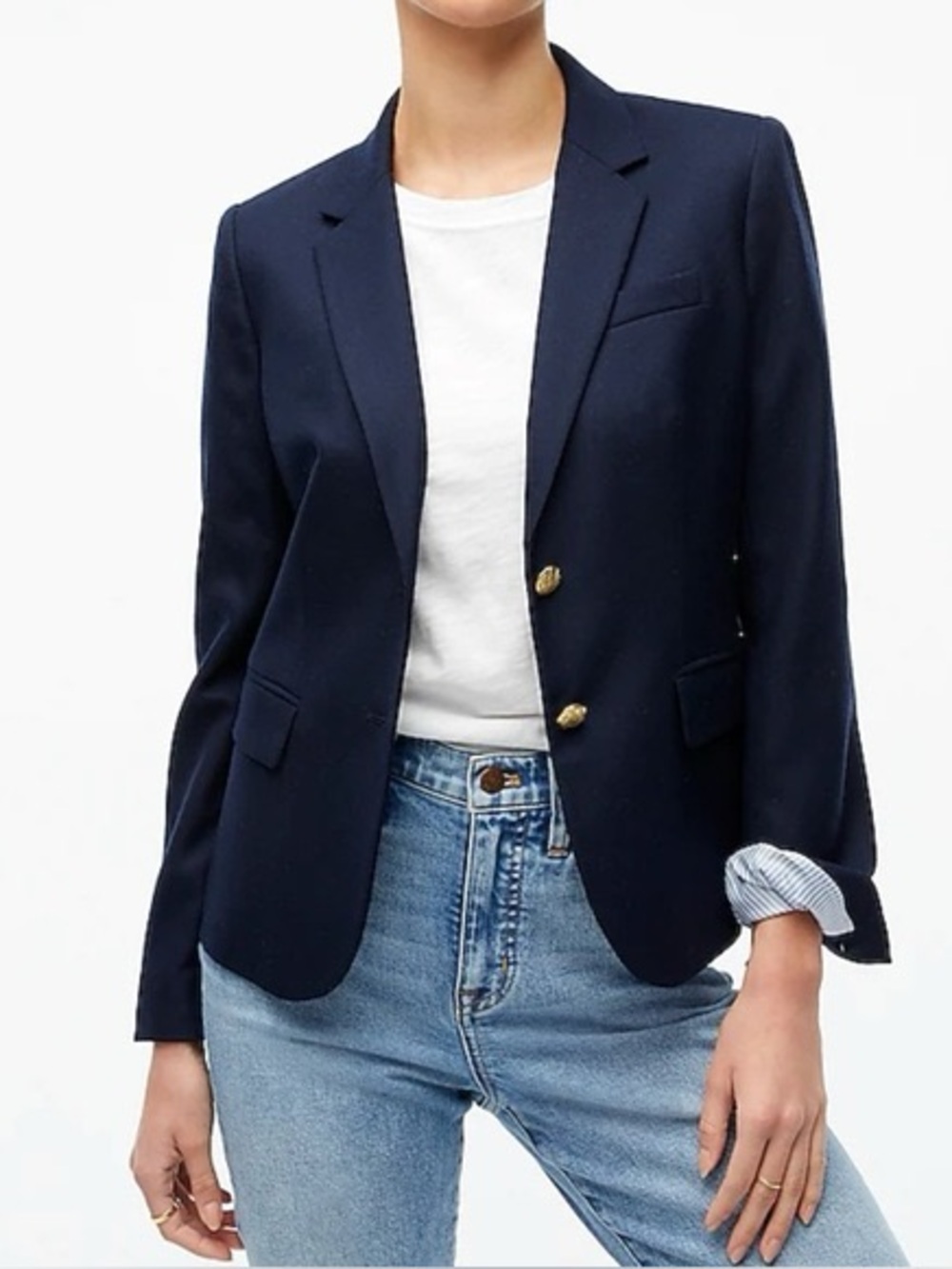 J. Crew Navy schoolboy Blazer with Gold Buttons